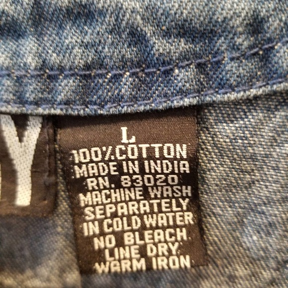 Blue Denim Women's Vest - Picture 11 of 11